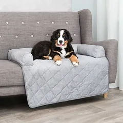 TRIXIE Nero keturkampis guolis su uždengimu sofai 90×90 cm šviesiai pilkas — 2 nuotrauka