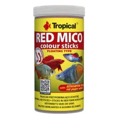 Tropical Red Mico Colour Sticks pašaras žuvims - Pet24