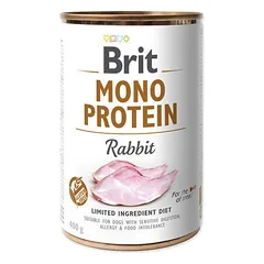 BRIT CARE wet Mono Protein Rabbit 400 g — 1 nuotrauka