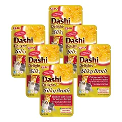 INABA Dashi Delights šilkinis sultinys su vištiena, tunu ir lašiša 6x40g
