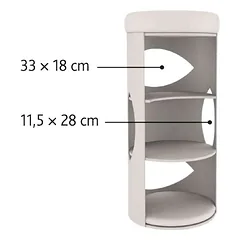 Trixie Gracia katės bokštas 85 cm šviesiai pilka/pilka marga — 2 nuotrauka