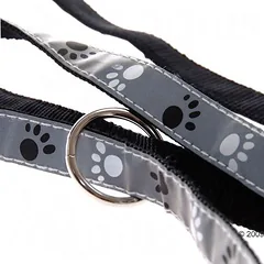 Trixie pavadėlis šunims Pfoten Silver Reflect, 200 cm ilgio, 20 mm pločio — 3 nuotrauka