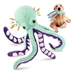 MCBOSON Quietsch-Oktopus für Hunde