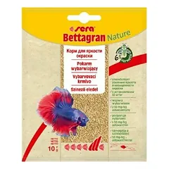 Sera Bettagran 10 g плавучий гранулированный корм для петушков — 1 nuotrauka