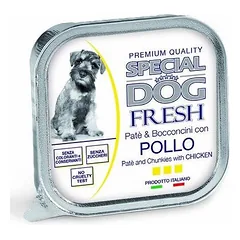 Special Dog Fresh Adult paštetas ir Chunkies su vištiena, drėgnas maistas šunims 150 g