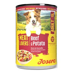 Josera Dog Meat Lovers Adult su jautiena ir bulvėmis, drėgnas maistas šunims 400 g