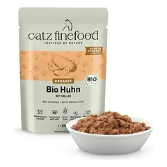 catz finefood Bio 12 x 85 g, drėgnas maistas katėms