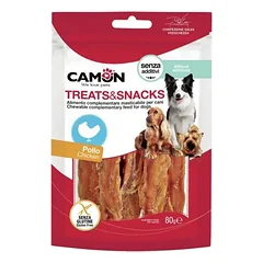 Camon Minkštos vištienos juostelės šunims, 80 g