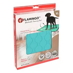 Flamingo Training Pad Green XL Antislip daugkartinio naudojimo dresūros kilimėlis šuniukams su neslystančiu efektu, 101×64,5 cm