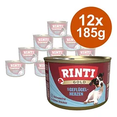RINTI Gold drėgnas maistas šunims 12 x 185 g