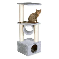 Plaček Cat Scratching Tree Tamara kačių draskyklė su stovu, pilka, 36x36x109 cm