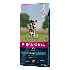 Eukanuba L/XL visavertis pašaras suaugusiems šunims su lašiša ir miežiais, 12 kg