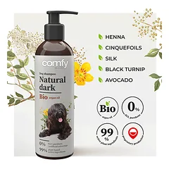 Comfy šampūnas nature dark, šunims, 250ml — 3 nuotrauka