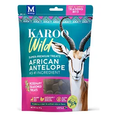 Karoo Wild skanėstai šunims su antilope ir rozmarinais, 113g