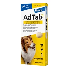 ADTab 900mg kramtomosios tabletės šunims nuo blusų ir erkių 22-45kg, N1