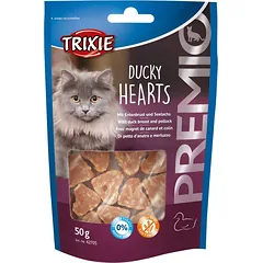 Trixie Premio Hearts skanėstai katėms su antienos krūtinėle ir plekšne, 50 g — 2 nuotrauka