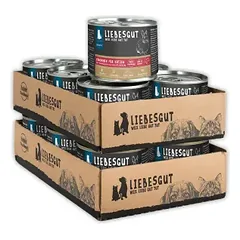 Liebesgut Katzenfutter Kaninchen mit Mangold und Reisflocken
