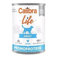 Calibra Life Dog Adult Chicken drėgnas maistas šunims, 400 g