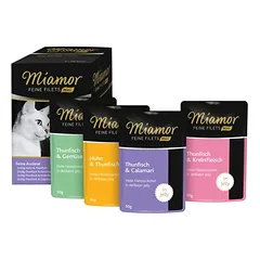 Miamor Feine Filets Mini Pouch drėgnas maistas katėms, ekonominė pakuotė 32 x 50 g — 3 nuotrauka