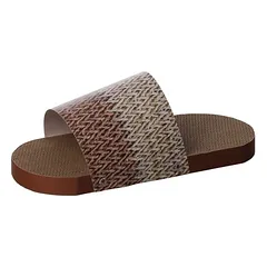 Flamingo Kratzkarton Slippi Slipper braun