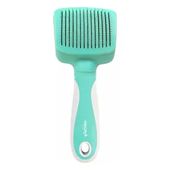 Record HAIRMONY savaime išsivalanti šukos vilnai šukuoti, mažiems šunims, katėms, šuniukams, triušiams ir graužikams, 7,5×19 cm — 3 nuotrauka