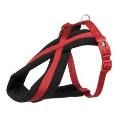 Trixie Premium Touring petnešos, L 60-100cm/25mm, raudonos