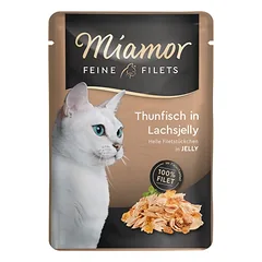 MIAMOR Felinets tuno ir lašišos želė pakelis 12x100 g