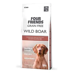 FourFriends wild boar grain free sausas maistas alergiškiems šunims, 12 kg