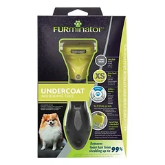 Furminatorius Undercoat deShedding Toy Dog ilgaplaukiams šunims, XS