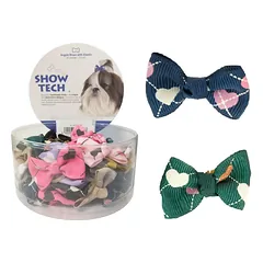 Show Tech Argyle kaspinai 50 vnt. - stilingi, spalvingi kaspinai su elastinėmis juostelėmis šunims