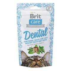 BRIT CARE Dental skanėstas dantų priežiūrai katėms, 50 g