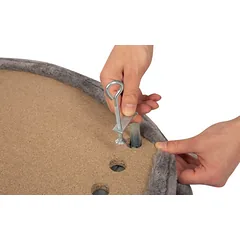 KERBL katės guolis tvirtinamas ant palangės  55x35 cm, pilkas — 2 nuotrauka