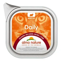 Almo Nature Daily Pate With Duck paštetos suaugusioms katėms, 100 g