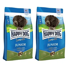 HAPPY DOG Sensible Junior Lamm 20 (2 x 10 kg) jauniems šunims su ėriena