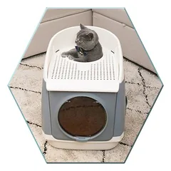 Schulze kačių tualetas Cat Residence, pilka — 3 nuotrauka
