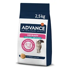 Advance Sterilized Urinary Low Cal Sausas maistas katėms sergančioms šlapimo takų ligomis 2,5 kg