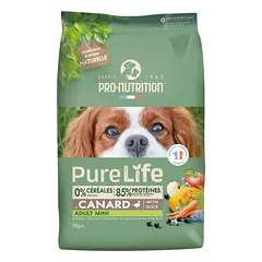 PRO-NUTRITION Pure Life Adult mini duck sausas maistas suaugusiems mažų veislių šunims su antiena 8 kg