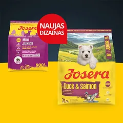 Josera MiniJunior Duck + Salmon sausas pašaras mažų veislių jauniems šunims su antiena ir lašiša, 900 g — 4 nuotrauka
