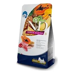 Farmina N&D Tropical Selection Adult Mini Lamb, Spelt, Oats & Tropical Fruits sausas maistas mažų veislių šunims, 10 kg