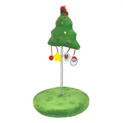 Žaislas katėms kalėdinė aikštelė su eglute, 26 cm