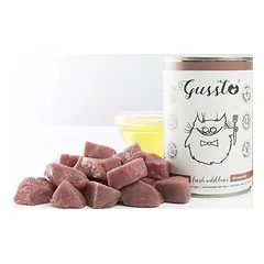 GUSSTO Cat Fresh Wild Boar šlapias kačių maistas šerniena 400 g