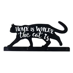 TIAKI raktų kabykla „Home Is Where The Cat Is“