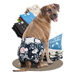 HUND IST KÖNIG itin sugeriančios sauskelnės kalėms (3 vnt.), 3 padėčių reguliavimas, S (29 - 40cm) — 3 nuotrauka
