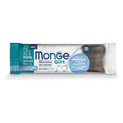 MONGE Puppy and junior Meat bars Kiauliena su pienu 2x40g