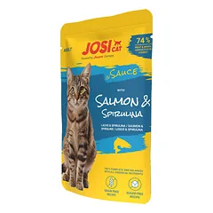 JosiCat rich in Salmon in Sauce konservuotas pašaras katėms su lašiša padaže, 85g