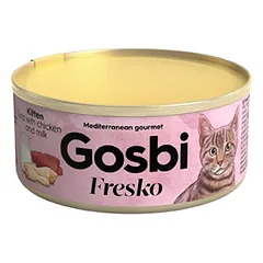 Gosbi Fresko Kitten Tuna, Chicken&Milk konservai jauniems kačiukams su tunu, vištiena ir pienu 70 g