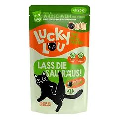 Lucky Lou Adult drėgnas maistas katėms 16 x 125 g — 4 nuotrauka