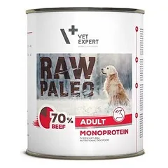 RAW Paleo Adult Beef konservai suaugusiems šunims, be grūdų, monoproteininiai su jautiena, 800 g