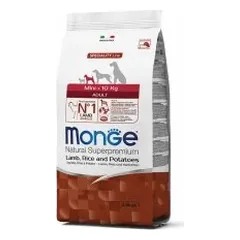 Monge Mini Adult su ėriena, ryžiais ir bulvėmis 7,5kg