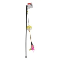 Camon lazdelė su plunksnomis ir kamuoliuku katėms, 46 cm